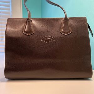 Longchamp all leather shoulder bag
